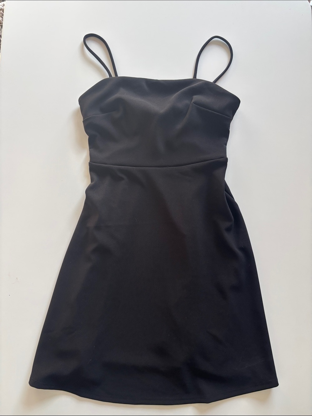 Forever 21 Black Spaghetti-Strap Mini Dress